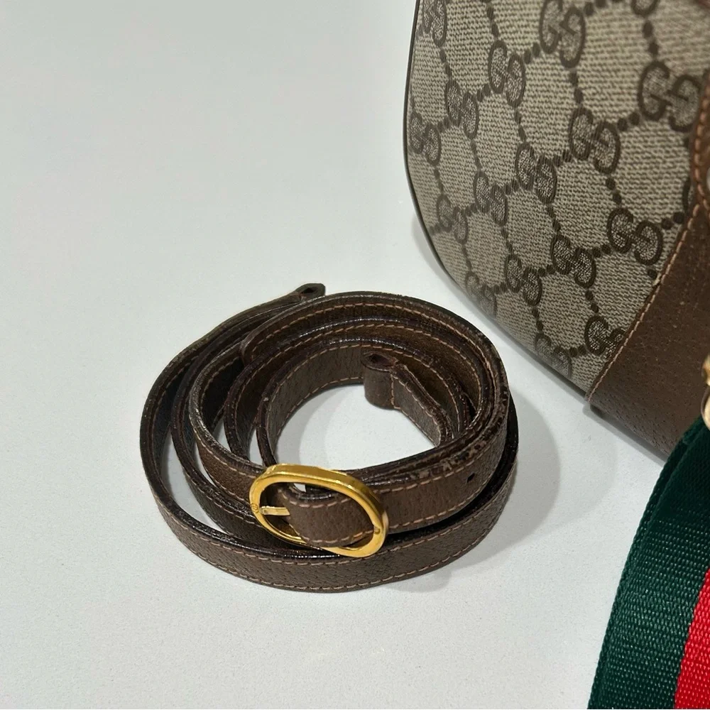 GUCCI Vintage Crossbody Bag Sherry Line - Picture 10 of 14